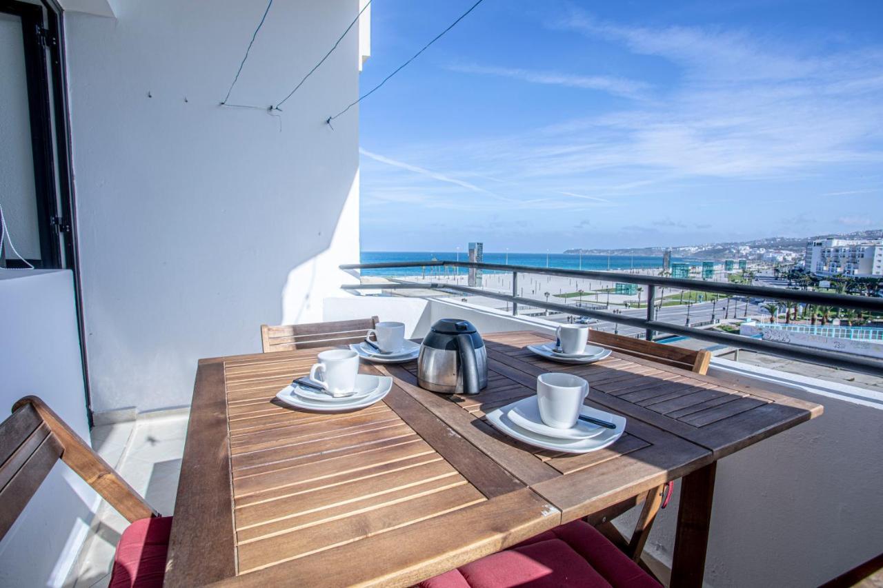 Vue sur Mer Avec 2 Terrasses - 100m² - Sur la Côte Tânger Exterior foto